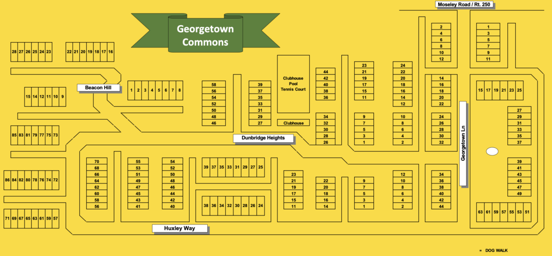 Georgetown Commons Homes Map